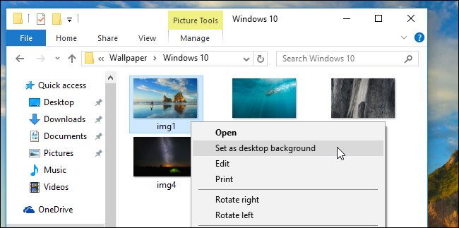 modifier fond d'écran windows